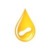Peanut Oil Resource logo - oil drop with peanut silhouette